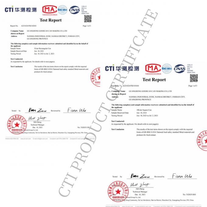 Guangzhou BetterCan Industry and Trade Co., Ltd. ควบคุมคุณภาพ