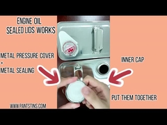 กระป๋องใส่น้ำมันเครื่องเปล่า 4 ลิตร 1 แกลลอน