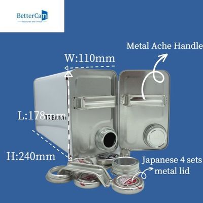 ซื้อ กระป๋องน้ำมันเครื่องโลหะ 4L ทรงกลมพร้อมที่จับแบบกำหนดเอง online manufacture