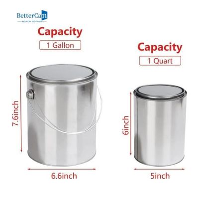 ซื้อ กระป๋องสี 1 ลิตร กระป๋องควอร์ตเปล่าทรงกลมสำหรับเคลือบตัวทำละลาย online manufacture