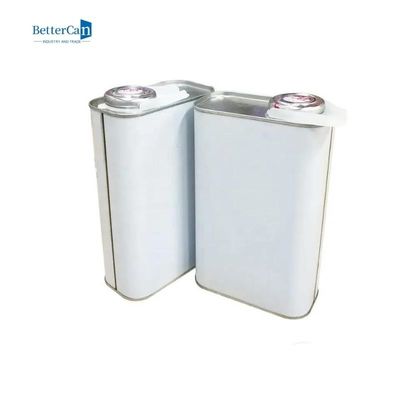 ซื้อ กระป๋องโลหะดีบุกสี่เหลี่ยมจัตุรัส 1 กระป๋อง, กระป๋องสีเปล่าเปล่า 1 แกลลอนพร้อมฝาพลาสติก online manufacture