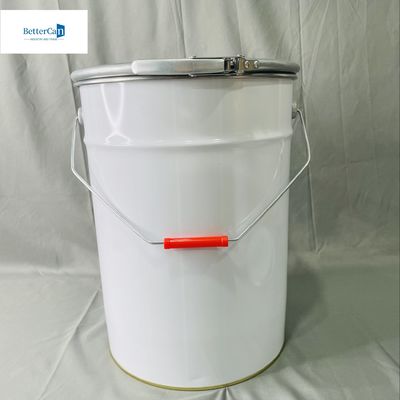 ซื้อ 5 แกลลอนถังหมึกกับล็อคแหวนสีขาวเคลือบการพิมพ์ CMYK 20 ลิตร OEM Package online manufacture