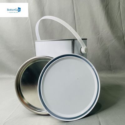 ซื้อ 1 แกลลอนสีขาว กระป๋องหมึก กระป๋องกลม 4 ลิตร กระป๋องโลหะกระป๋อง online manufacture
