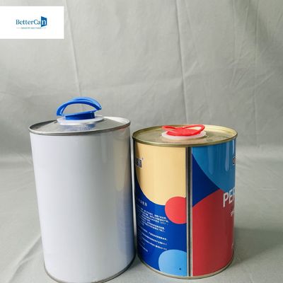 ซื้อ สภาพอากาศแน่น 1 ลิตร สีกระป๋องกระป๋องด้วยปลายพลาสติก การพิมพ์ขนาดเล็ก CMYK online manufacture