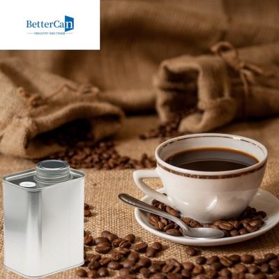 9Oz Metal Coffee Bean Tin กระป๋องชาสี่เหลี่ยมสนิม