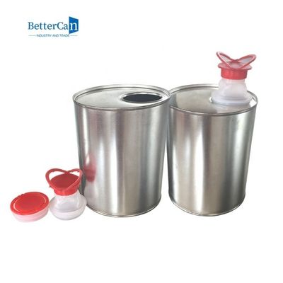 ISO9001 Custom Engine Oil Tin กระป๋องเปล่าสีเหลี่ยม 1 ลิตร