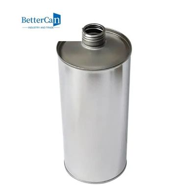 1L Flat Seal Square Metal Tin Containers L105*W60*H180 With Screw Lid