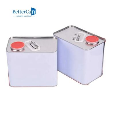 กระป๋องน้ำมันเครื่อง Square Marine กระป๋องสี 2 ลิตรพร้อมฝาเกลียว