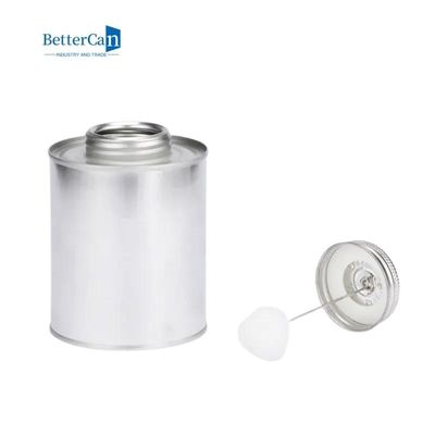 1 Pint 473ml 500g กระป๋องสีอุตสาหกรรมสำหรับกาว PVC พร้อมสกรูด้านบน / แปรงลูก