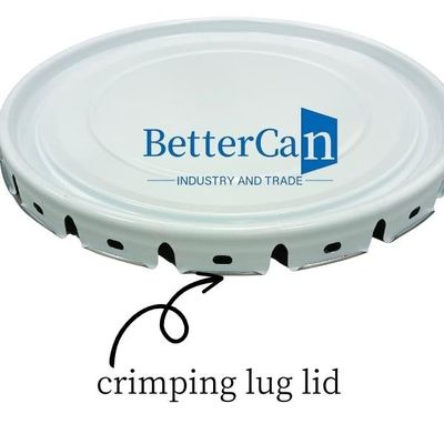 อุปกรณ์เสริมดีบุกแบบกำหนดเอง 0.30mm Metal Lug Lids พร้อม Spouts Auto Stamping Machine