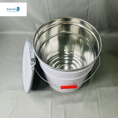10 ลิตร กระป๋องกระป๋องทรงโคนิค พร้อมล็อคแหวน กระป๋องกระป๋อง OEM 5L Sika Bucket ถังโลหะ