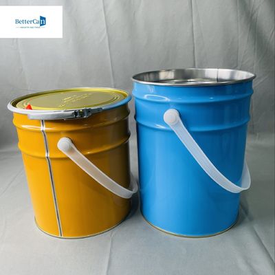 10 ลิตร กระป๋องกระป๋องทรงโคนิค พร้อมล็อคแหวน กระป๋องกระป๋อง OEM 5L Sika Bucket ถังโลหะ