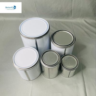 1/2 พินท์สีรถยนต์ กระป๋องกระป๋องด้วยกล่องโลหะ OEM 250ml ถึง 5 ลิตร กระป๋องกระป๋อง