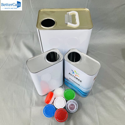 1 ลิตร กระป๋องหมึกสี่เหลี่ยมเปล่าด้วยปลายพลาสติก 500ML กระป๋องโลหะกลม