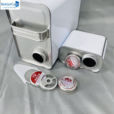 OEM น้ํามันเครื่องยนต์ 1 แกลลอน ข้างว่างของเหลวกระป๋องด้วยโลหะ Cap 500ml สี่เหลี่ยม