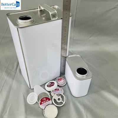 OEM น้ํามันเครื่องยนต์ 1 แกลลอน ข้างว่างของเหลวกระป๋องด้วยโลหะ Cap 500ml สี่เหลี่ยม